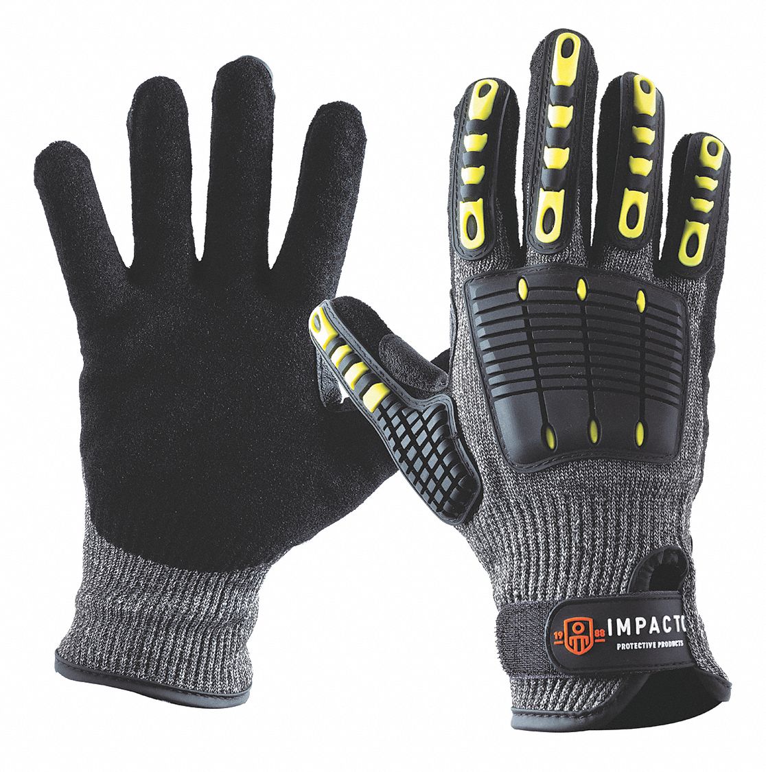 IMPACTO Impact Resistant Gloves, TPR Back, L, PR 54XU86NS29200