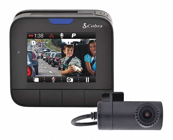 Dash Cam Recorder: 720 x 480 Pixels/1920 x 1080 Pixels, 130° Rear Camera/160° Front Camera