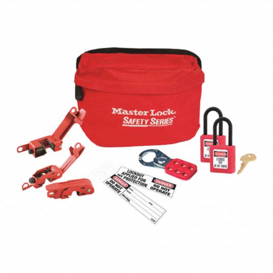 MASTER LOCK, Keyed Alike Padlocks, S1010DELECKIT, Portable Lockout Kit