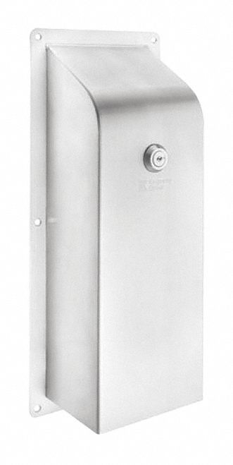 Toilet Paper Dispenser: Sheets, Vertical Sheets, Steel, Silver, No Series