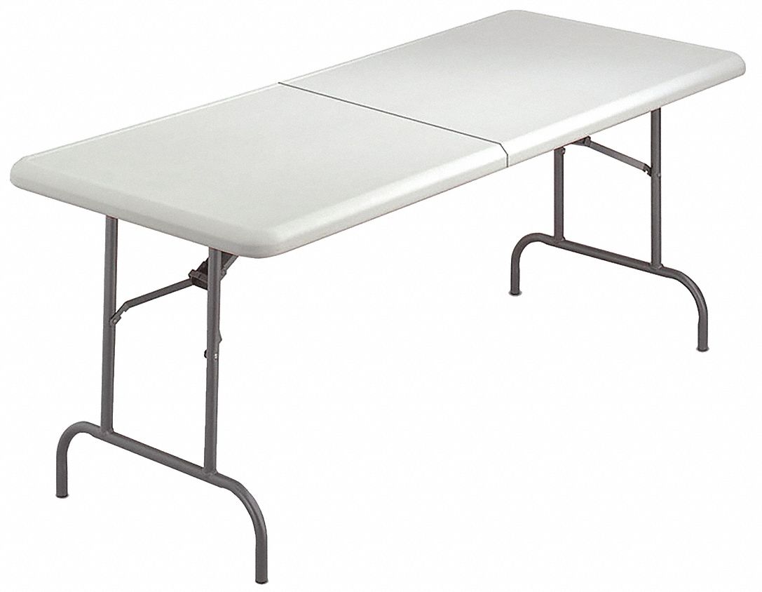 ABILITY ONE, 30 in Wd, 72 in Lg, Bifold Table - 54XZ37|7110-01-671-6415 ...