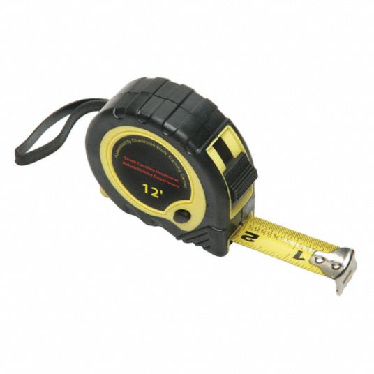 US TAPE, Inch, Nonmagnetic Single Hook Tip, Tape Measure - 6DYR0