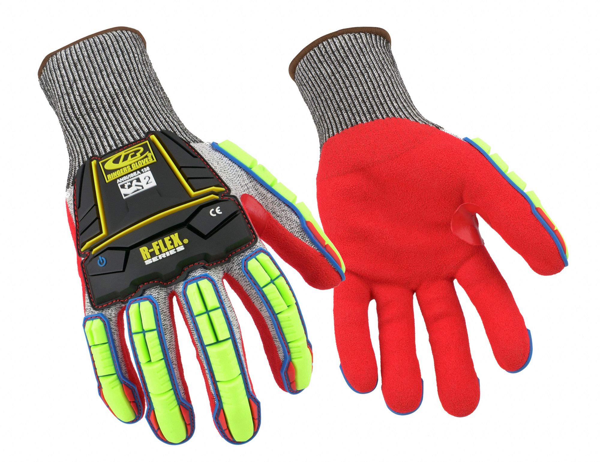 RINGERS GLOVES, 3XL ( 13 ), ANSI Cut Level A4, Coated Gloves - 54YE20 ...