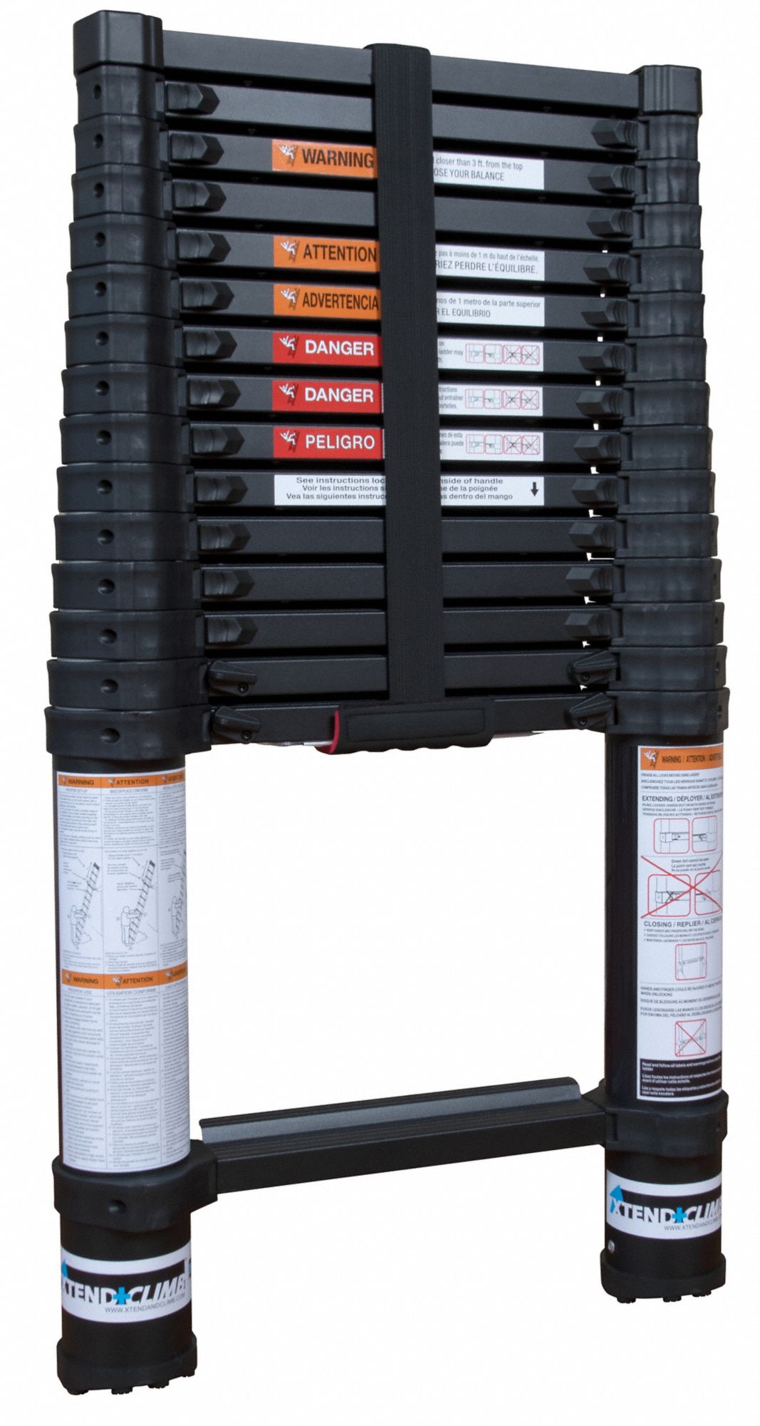 XTEND + CLIMB 15 ft 6 in Extended Ladder Height Telescoping Ladder, 250