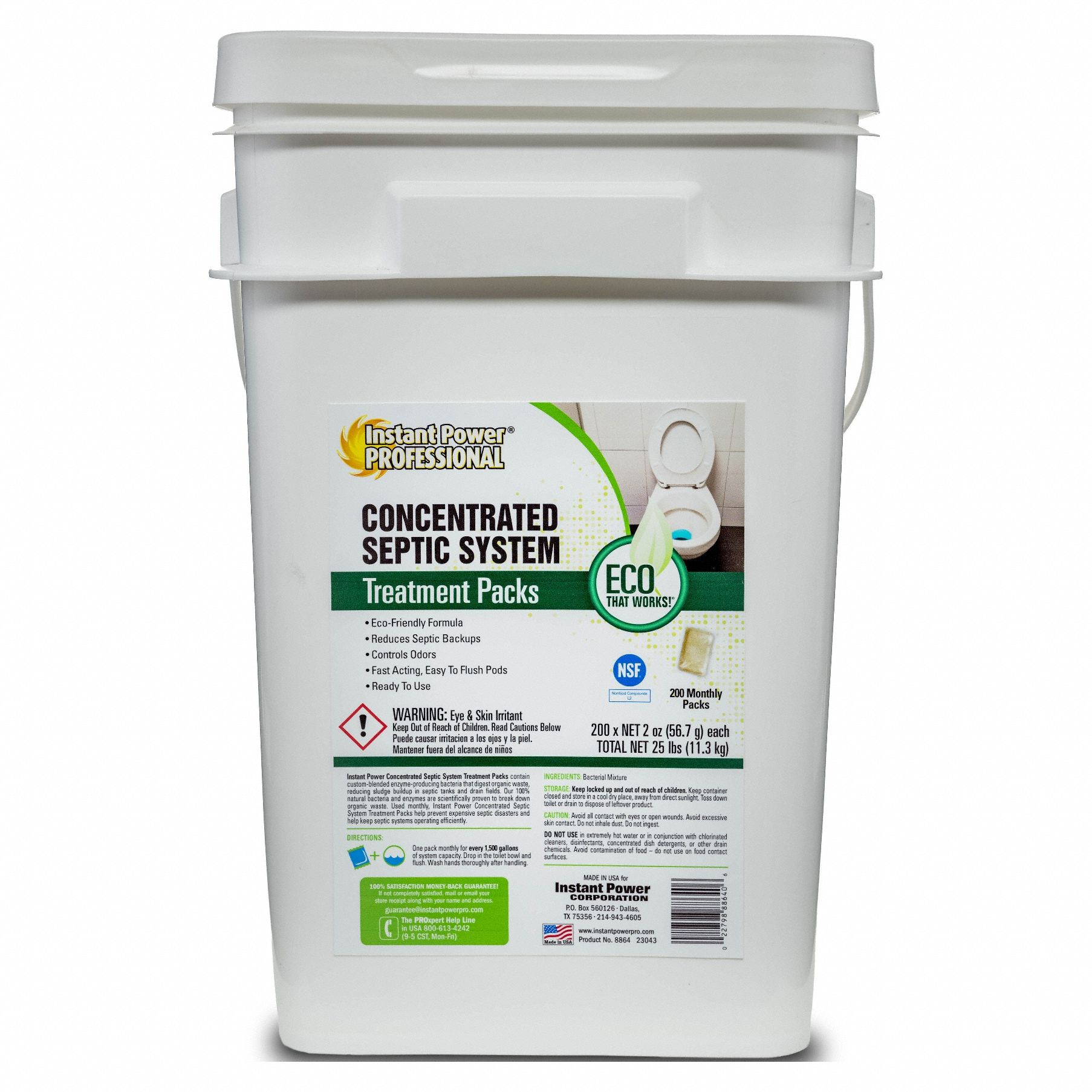 SepticSystem Treatment Bucket 200ct Pacs