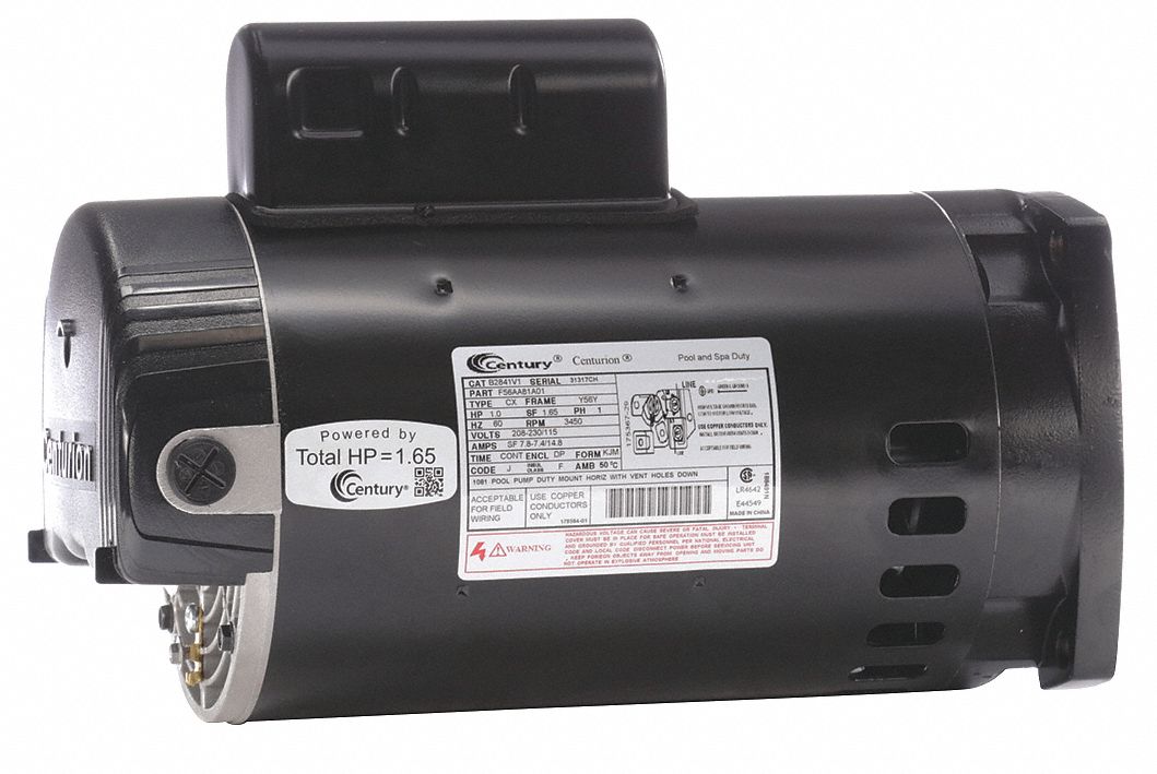 Century 3 4 Hp Pool And Spa Pump Motor Permanent Split Capacitor 115 230v 56j Frame 5pb67 B127 Grainger