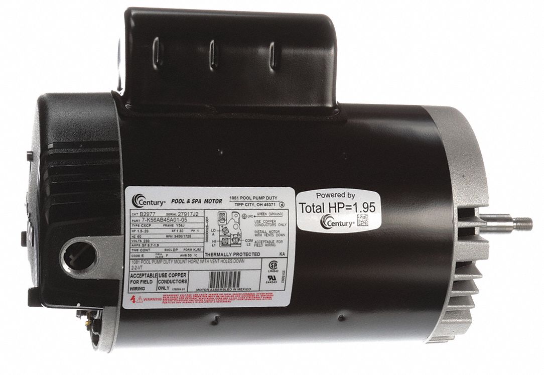 Century Hp Single Speed Replacement Motor B625 The Home Depot