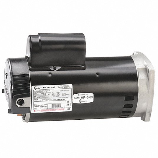 CENTURY Pool and Spa Pump Motor: Face Mounting, 5 HP, 1 Motor Service Factor, 3,450 Nameplate RPM, F CENTURY Pool and Spa Pump Motor: Face Mounting, 5 HP, 1 Motor Service Factor, 3,450 Nameplate RPM, F