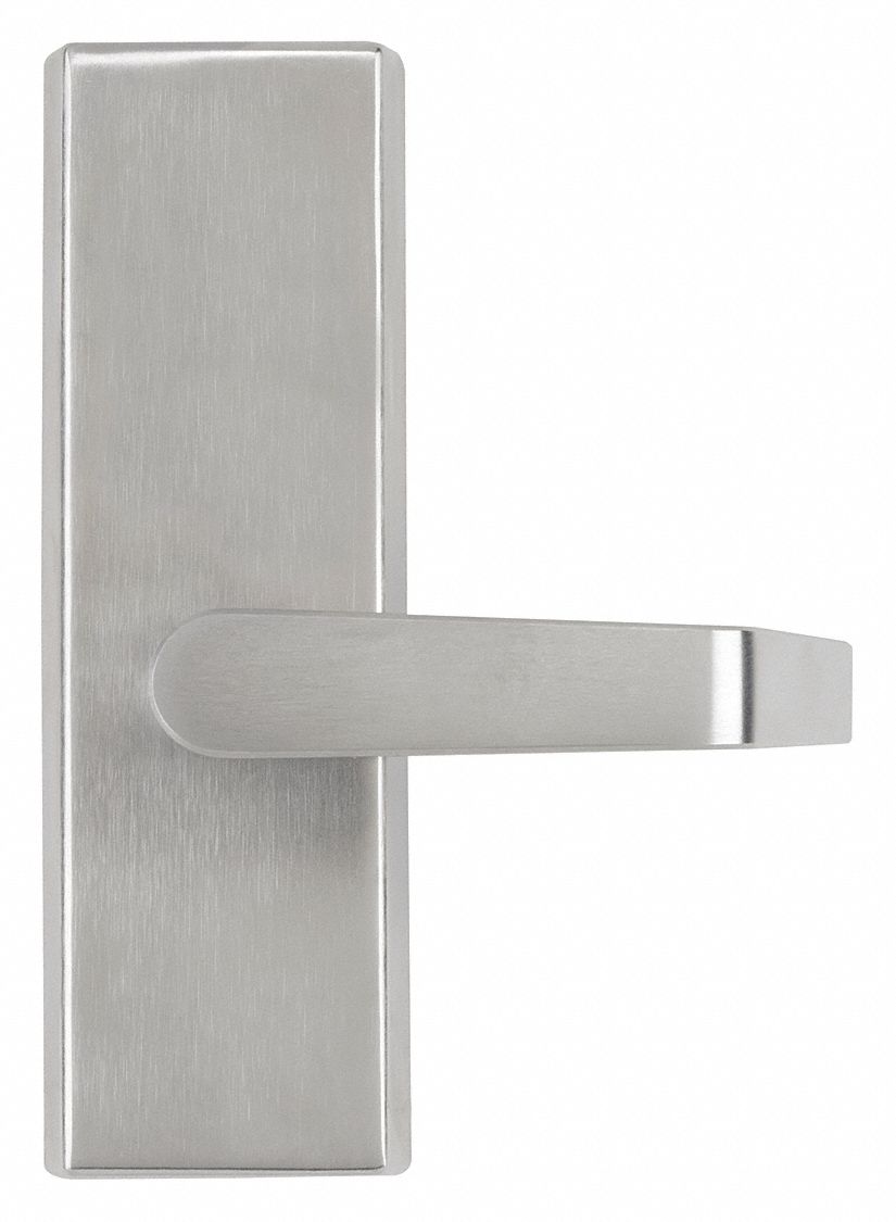 EXIT DEVICE TRIM,MEDIUM DUTY,CHROME