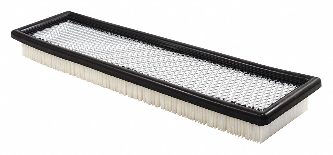 Automotive Air Filter: Panel, Engine, Rectangular, Panel, 14 21/32 in Overall Lg