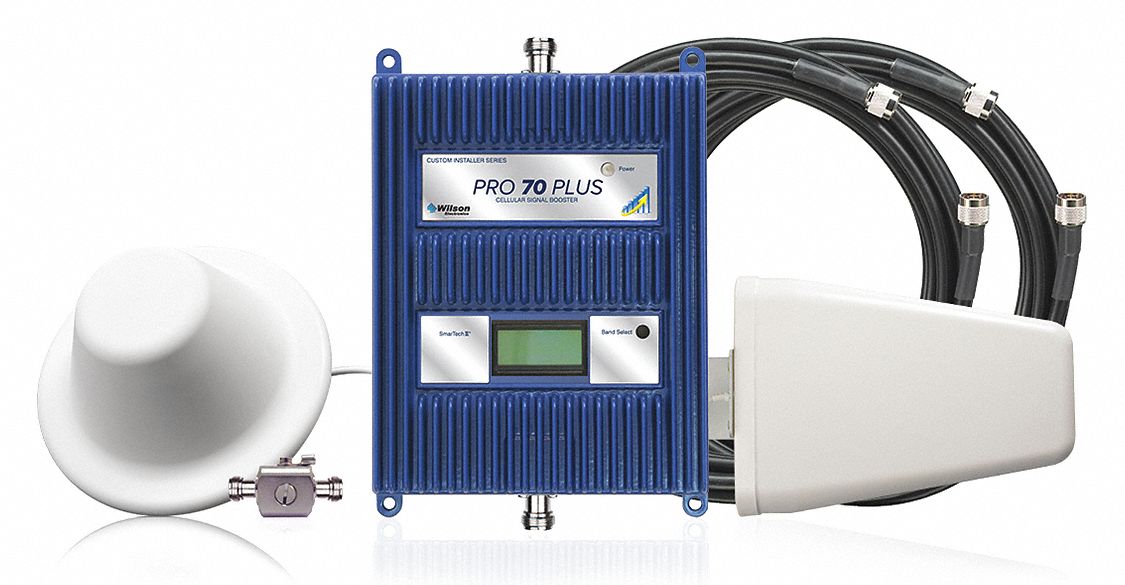 WILSON, 70 dB Max Gain, 4G LTE, Cellular Signal Booster Kit 54YL83