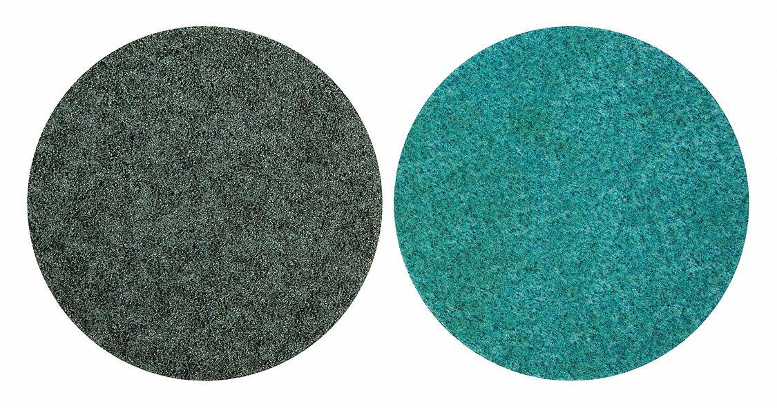 Hook-and-Loop Surface Conditioning Disc: 7 in Dia, Ceramic, Coarse, Non-Vacuum