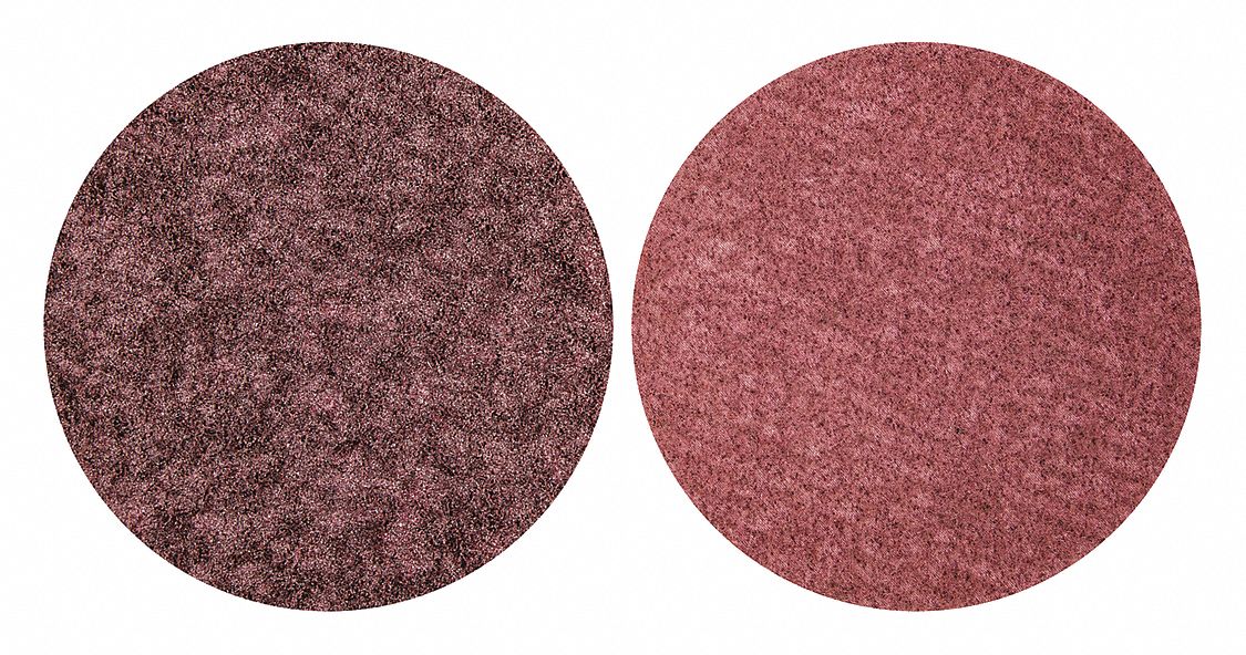 Hook-and-Loop Surface Conditioning Disc: 7 in Dia, Ceramic, Medium, Non-Vacuum