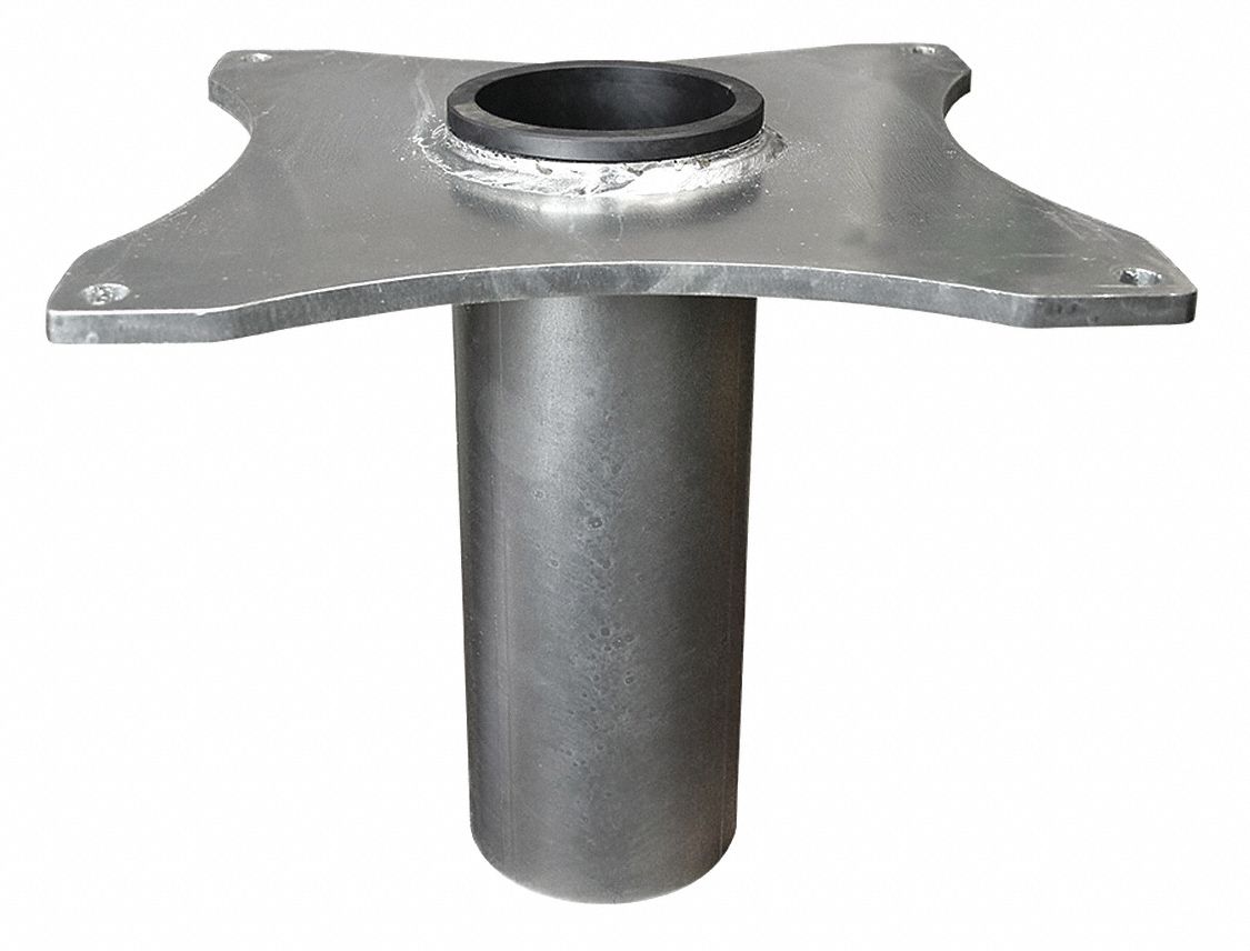 SOCKET BASE, 2500 LB CAPACITY, SILVER, 5-9/16 IN, STEEL