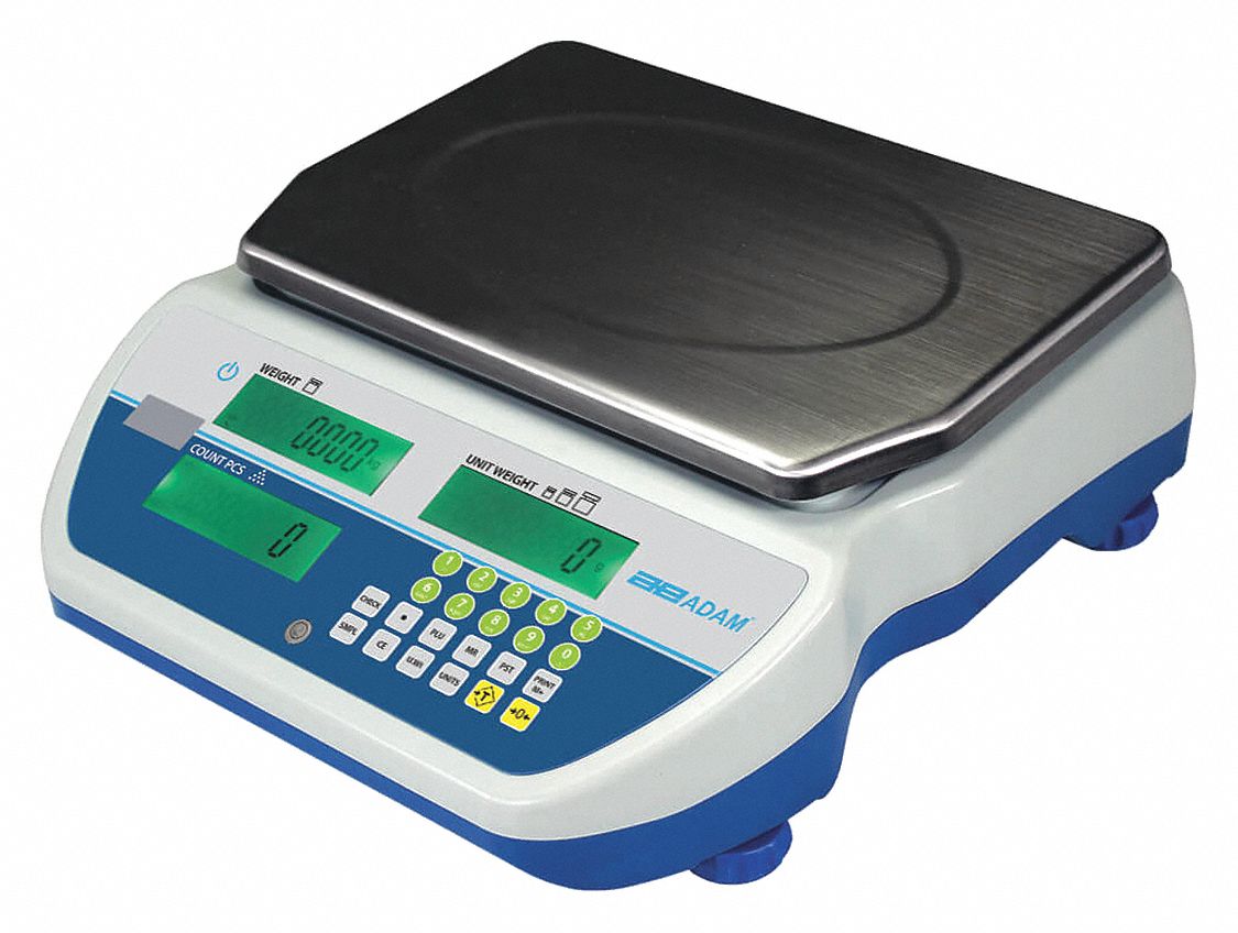 Bench Scale: 8 lb Wt Capacity, 8 1/4 in Weighing Surface Dp, g/kg/lb, 0.1 g/0.0002 lb