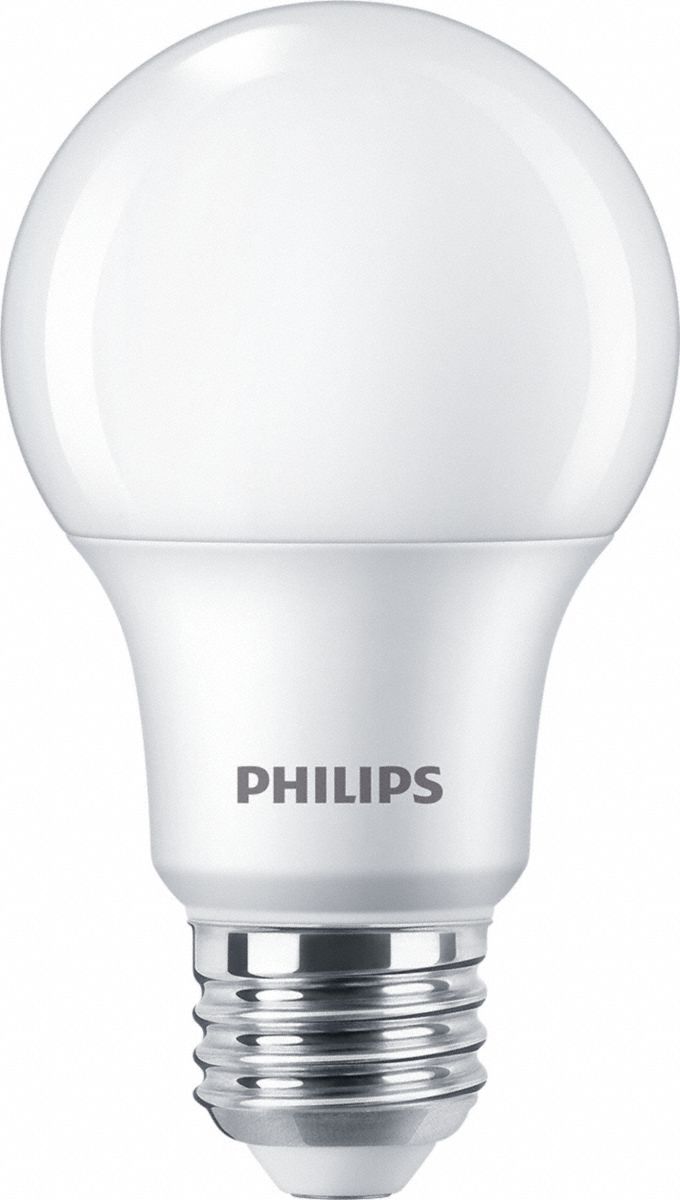 COMPACT LED BULB, MEDIUM SCREW (E26), (A) CLASSIC, A19, 8.8 W, 5000K, FROSTED