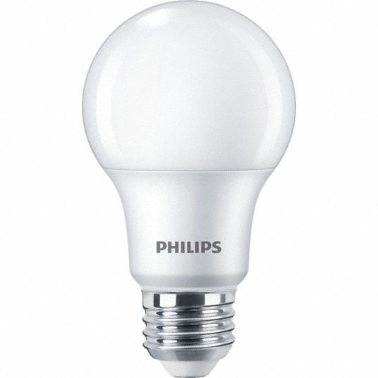 PHILIPS, Medium Screw (E26), LED, Compact LED Bulb - 54YP51|8.8A19/PER ...