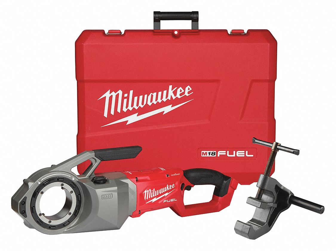 MILWAUKEE Pipe Threading Machine, 1/4" to 2" Rod 54YP97287420