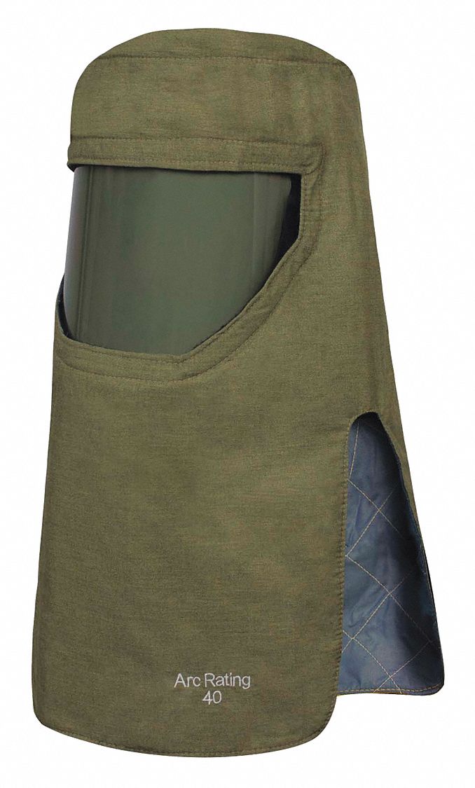 ARC FLASH HOOD,UNIVERSAL SIZE,GREEN