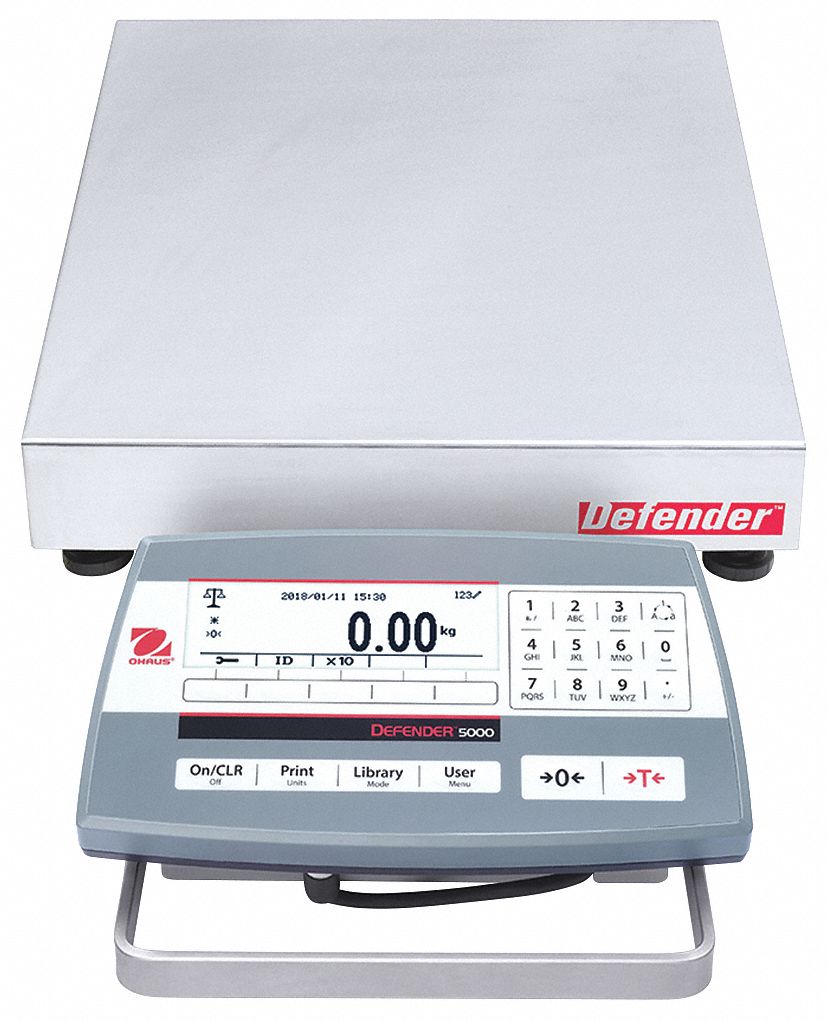 Bench Scale: 25 lb Wt Capacity, 12 in Weighing Surface Dp, 12 in Weighing Surface Wd, 0.5 g