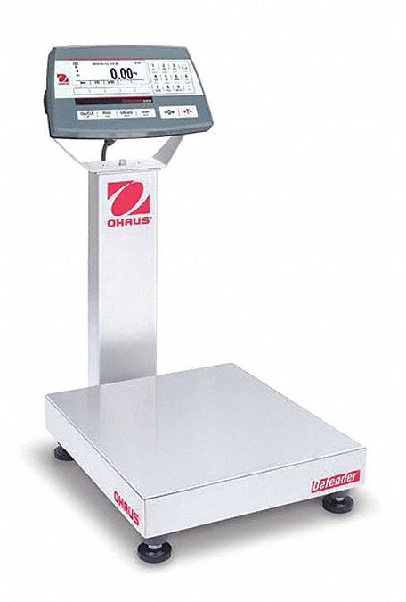 Bench Scale: 50 lb Wt Capacity, 14 in Weighing Surface Dp, 12 in Weighing Surface Wd, 1 g, LCD