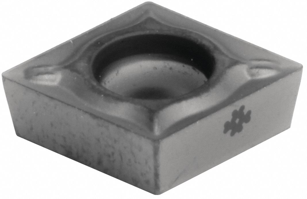 Diamond Turning Insert: CCMT Insert, Neutral, 3/32 in Thick, 0.0079 in Corner Radius