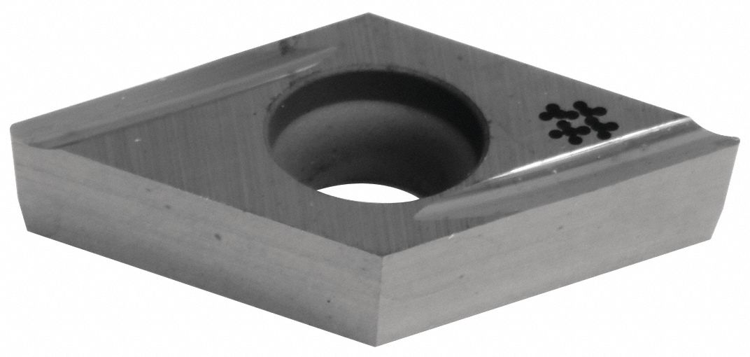 Diamond Turning Insert: DCGT Insert, Neutral, 3/32 in Thick, 0.0039 in Corner Radius