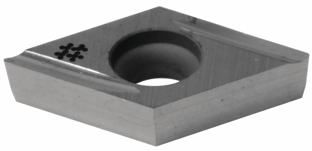 Diamond Turning Insert: DCGT Insert, Neutral, 3/32 in Thick, 0.0039 in Corner Radius