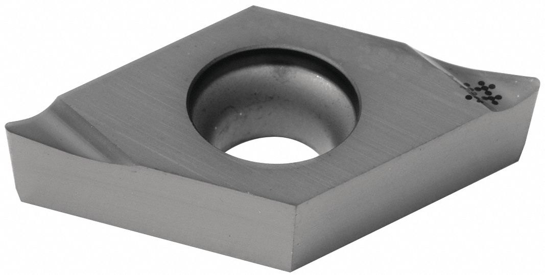 Diamond Turning Insert: DCGT Insert, Neutral, 3/32 in Thick, 0.0039 in Corner Radius