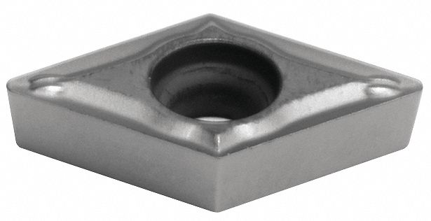 Diamond Turning Insert: DCMT Insert, Neutral, 3/32 in Thick, 0.0079 in Corner Radius