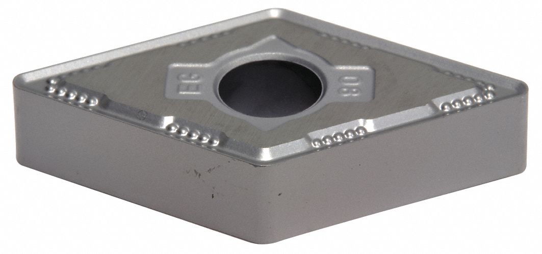 Diamond Turning Insert: DNMG Insert, Neutral, 1/4 in Thick, 1/32 in Corner Radius, AlTiSiN