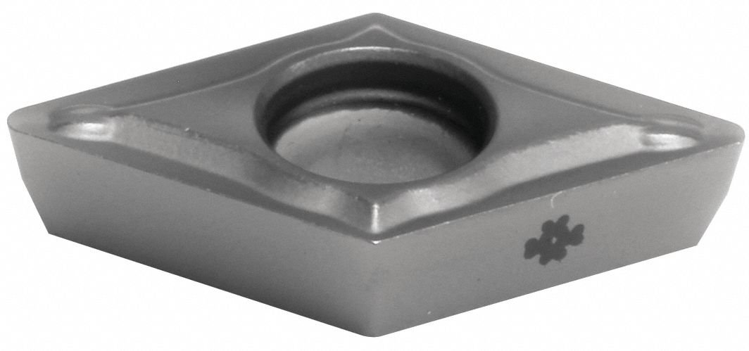 Diamond Turning Insert: DPMT Insert, Neutral, 3/32 in Thick, 1/64 in Corner Radius, AlTiSiN