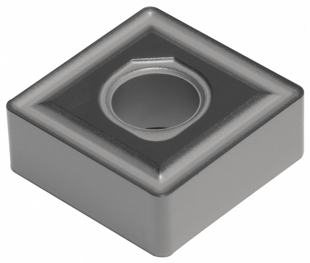 Square Turning Insert: 1/2 in Inscribed Circle, Neutral, 1/32 in Corner Radius, AlTiSiN
