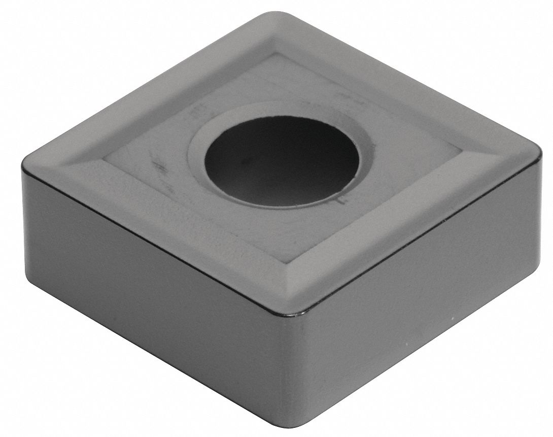 Square Turning Insert: 1/2 in Inscribed Circle, Neutral, 1/32 in Corner Radius, AlTiSiN
