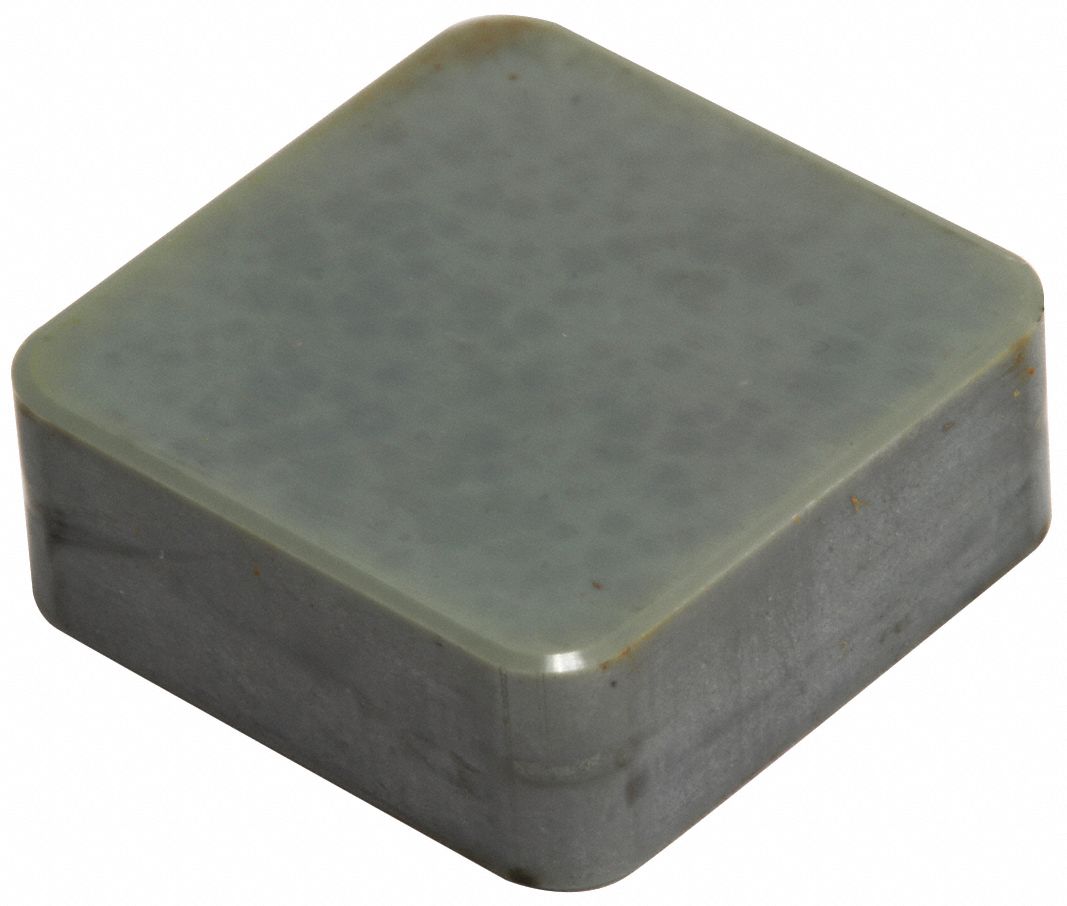 Square Turning Insert: 1/2 in Inscribed Circle, Neutral, 1/16 in Corner Radius, AlTiSiN