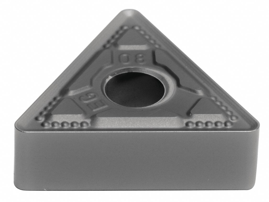 Triangle Turning Insert: 3/8 in Inscribed Circle, Neutral, EEG Chip-Breaker, AlTiSiN