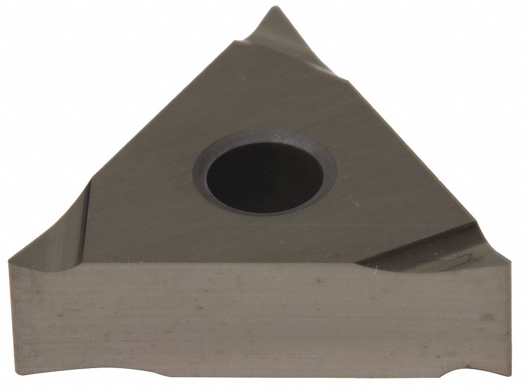 Triangle Turning Insert: 3/8 in Inscribed Circle, Neutral, FY Chip-Breaker, AlTiSiN