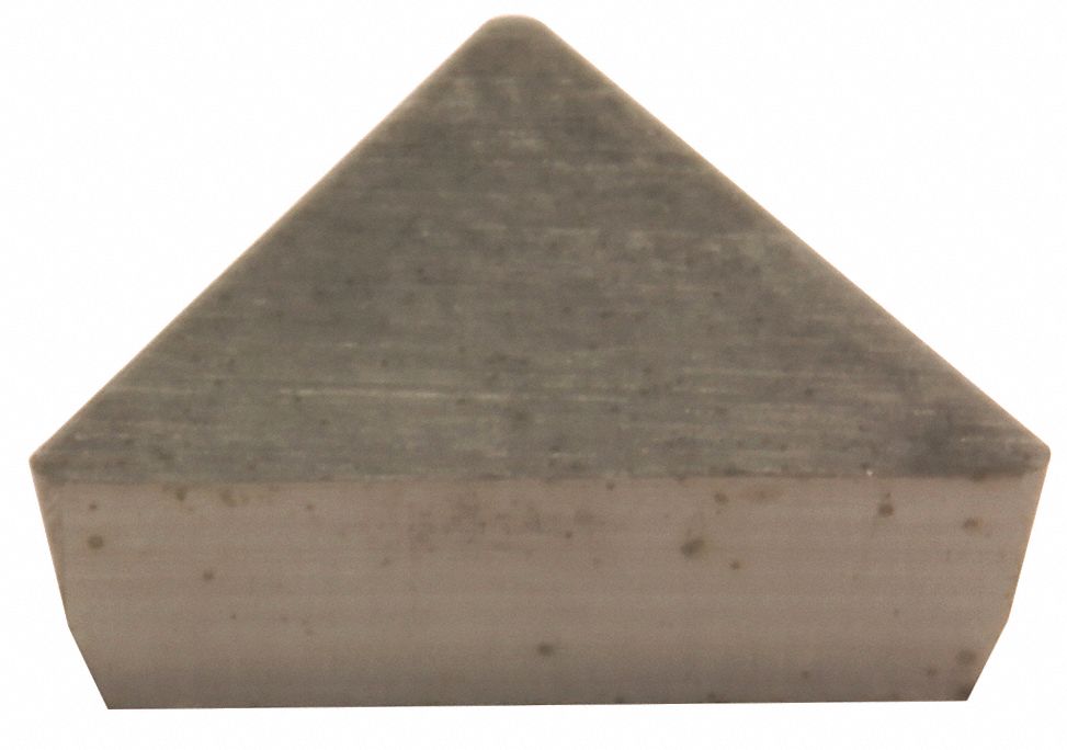 Triangle Turning Insert: 1/2 in Inscribed Circle, Neutral, 11° Clearance Angle, AlTiSiN