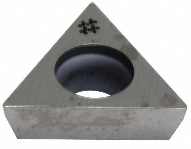 Triangle Turning Insert: 1/4 in Inscribed Circle, Neutral, 11° Clearance Angle, AlTiSiN