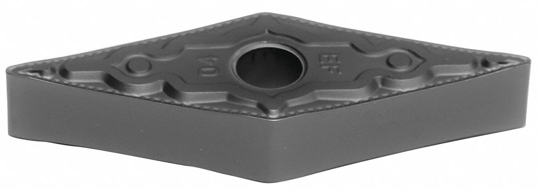 Diamond Turning Insert: VNMG Insert, Neutral, 3/16 in Thick, 1/64 in Corner Radius, AlTiSiN