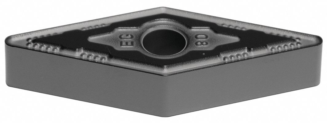 Diamond Turning Insert: VNMG Insert, Neutral, 3/16 in Thick, 3/64 in Corner Radius, AlTiSiN