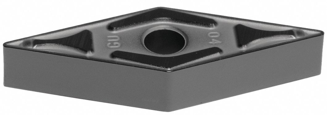 Diamond Turning Insert: VNMG Insert, Neutral, 3/16 in Thick, 3/64 in Corner Radius, AlTiSiN