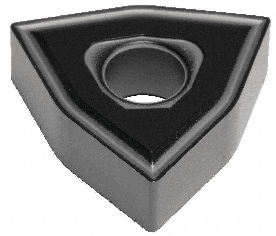 Turning Insert: 1/2 in Inscribed Circle, Neutral, 3/16 in Thick, EEM Chip-Breaker, AlTiSiN