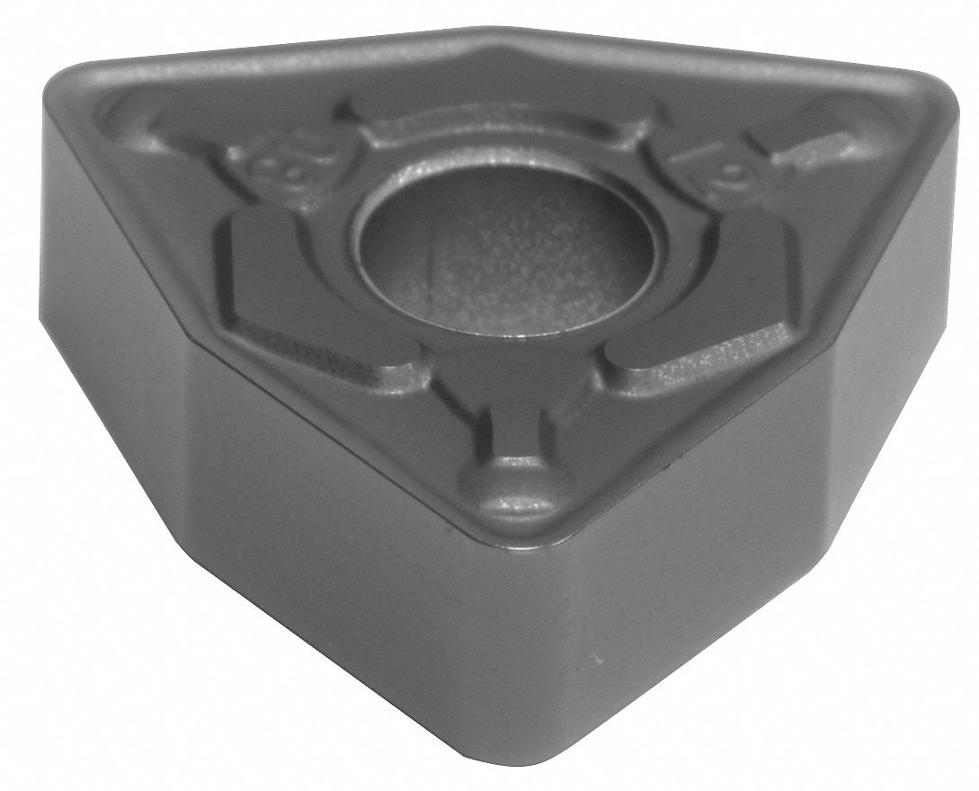 Turning Insert: 1/2 in Inscribed Circle, Neutral, 3/16 in Thick, EGU Chip-Breaker, AlTiSiN