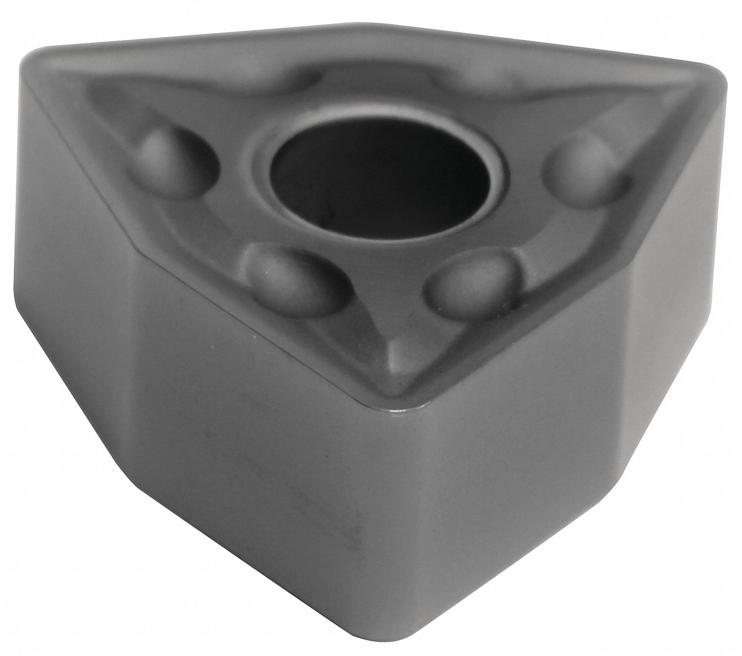 Turning Insert: 1/2 in Inscribed Circle, Neutral, 3/16 in Thick, EMU Chip-Breaker, AlTiSiN