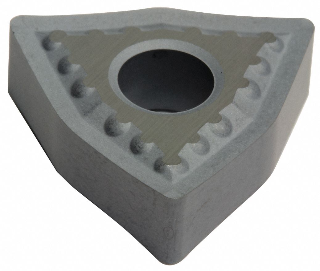 Turning Insert: 1/2 in Inscribed Circle, Neutral, 3/16 in Thick, EUP Chip-Breaker, AlTiSiN