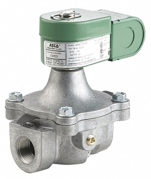 SOLENOID VALVE: 2-WAY, NORMALLY CLOSED, 1½ IN PIPE SIZE, 120V AC, HIGH PRESSURE, NBR SEAL