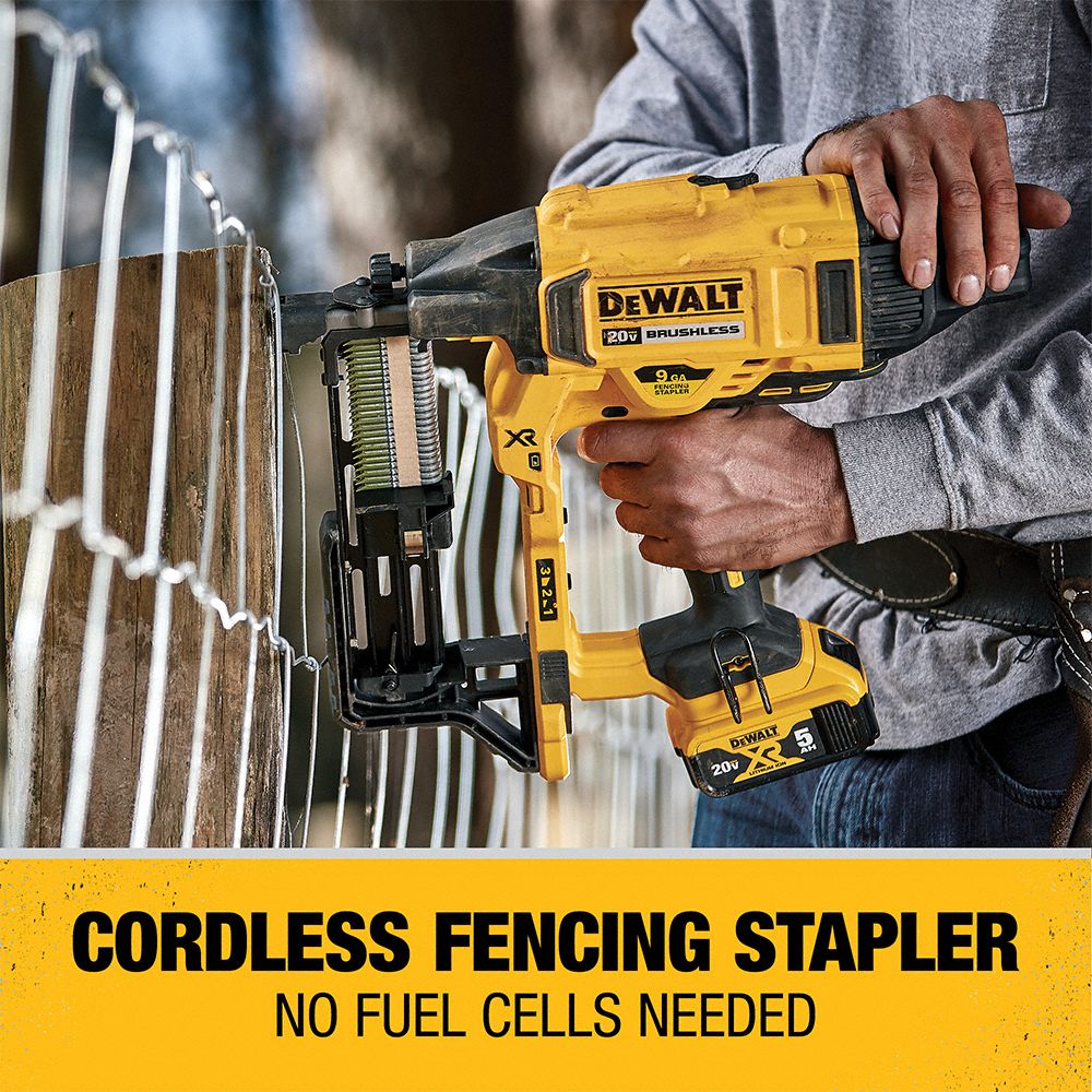 DEWALT Staple Gun Combo, For 3/8 in Staple Wd, For 9 ga, For 1 1/2 in to 2 in Staple Leg Lg