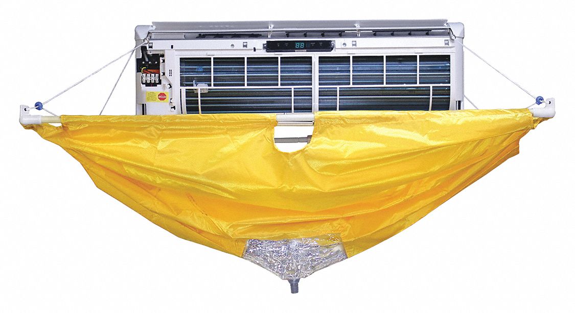 SUPCO Pouch Condenser Coil Cleaner, Yellow Color, 1 EA 54ZF69ZCA24