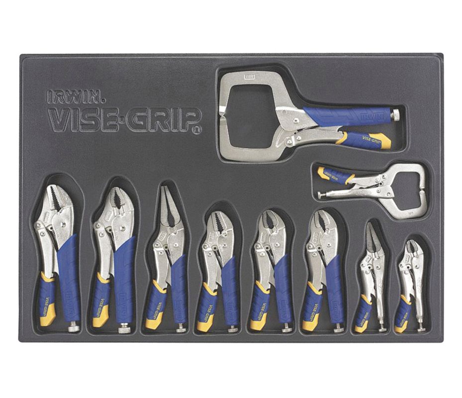 IRWIN VISEGRIP Juego de Pinzas de Bloqueo marca IRWIN VISEGRIP, Número de Piezas 10 Juego